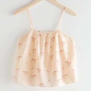 & Other Stories floral strap top